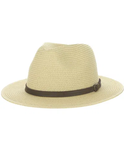 Scala Men's Paper Braid Safari Hat In Brown