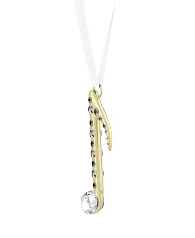 Swarovski Holiday Magic Music Note Ornament In Gold