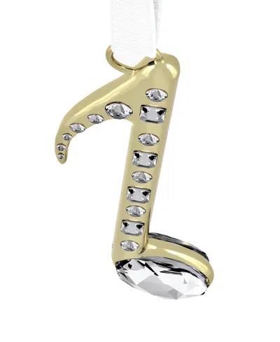 Swarovski Holiday Magic Music Note Ornament In Gold