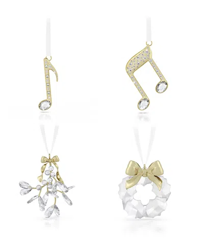 Swarovski Holiday Magic Music Note Ornament In Gold