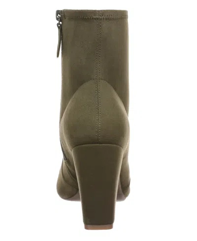 On 34th Women's Lydiaa Pointed-toe Block-heel Booties, Created For Macy's In Green