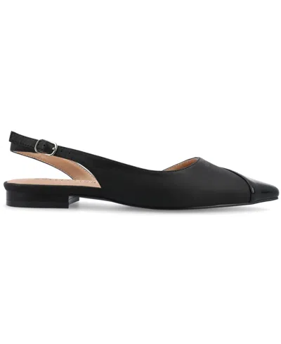 Journee Collection Daphnne Womens Pointed Closed Toe Ballet Flats In Black