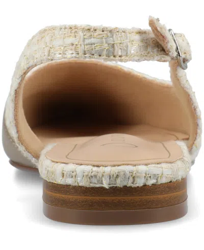 Journee Collection Daphnne Womens Pointed Closed Toe Ballet Flats In Gold