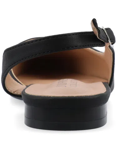 Journee Collection Daphnne Womens Pointed Closed Toe Ballet Flats In Black