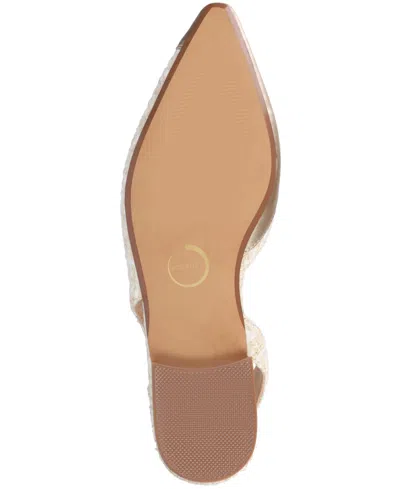 Journee Collection Daphnne Womens Pointed Closed Toe Ballet Flats In Gold