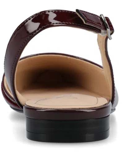 Journee Collection Journee Women's Daphnne Flats In Burgundy