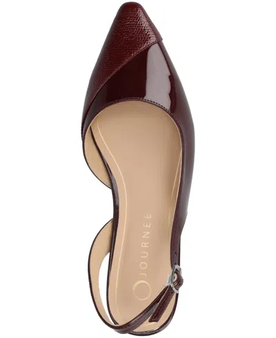Journee Collection Journee Women's Daphnne Flats In Burgundy