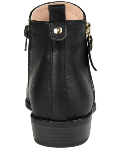 Journee Collection Womens Ellis Stacked Heel Booties In Black