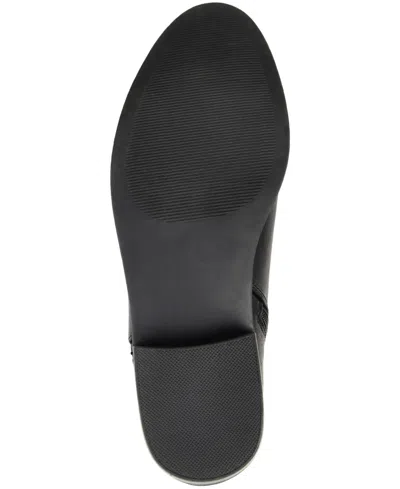 Journee Collection Womens Ellis Stacked Heel Booties In Black