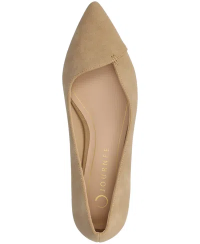 Journee Collection Journee Women's Carmin Medium And Wide Width Dress Flats In Brown