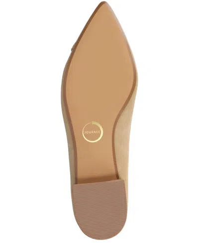 Journee Collection Journee Women's Carmin Medium And Wide Width Dress Flats In Brown