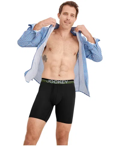 Jockey Men's 2-pack Infinite Cool Long Leg Boxer Briefs In Multi