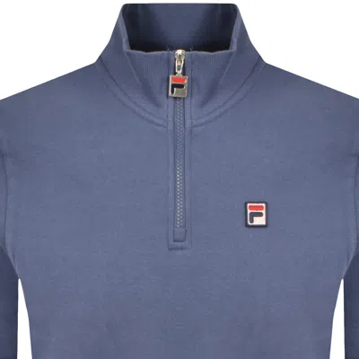 Fila Vintage Fila Quarter Zip Ramy 2 Sweatshirt Indigo Blue In Blue