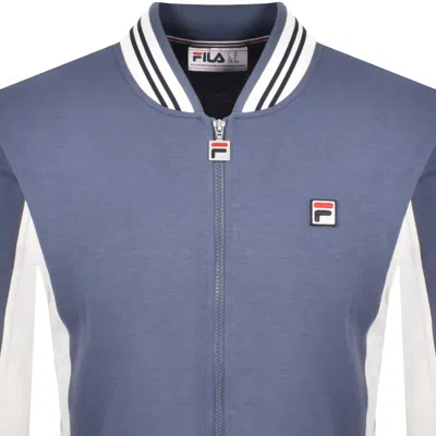Fila Vintage Fila Settanta Baseball Track Top Indigo Blue In Blue