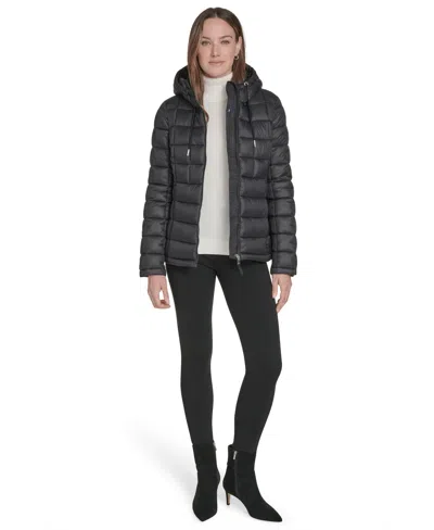 Tommy Hilfiger Women's Hooded Packable Puffer Jacket In Black