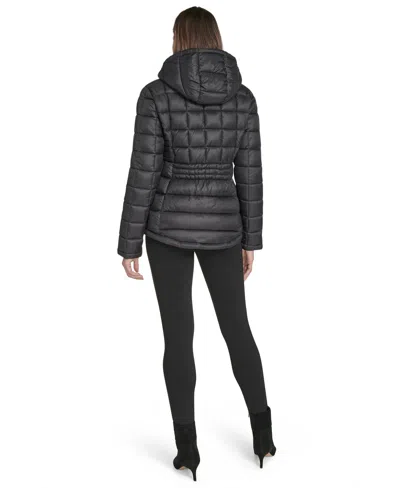 Tommy Hilfiger Women's Hooded Packable Puffer Jacket In Black