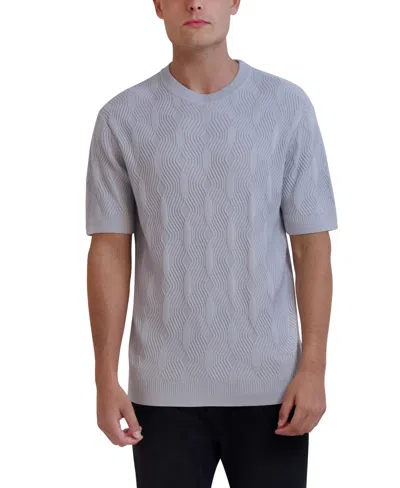 Karl Lagerfeld Men's Short Sleeves Sweater In Gray