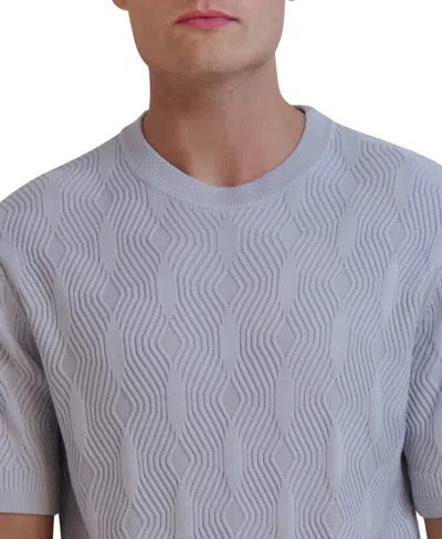 Karl Lagerfeld Men's Short Sleeves Sweater In Gray