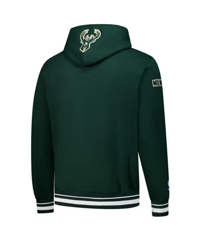 Pro Standard Men's Hunter Green Milwaukee Bucks Area Code Pullover Hoodie In Green