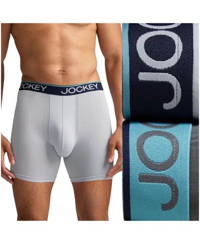 Jockey Men's 2-pack Chafe-proof Micro Boxer Briefs In Multi