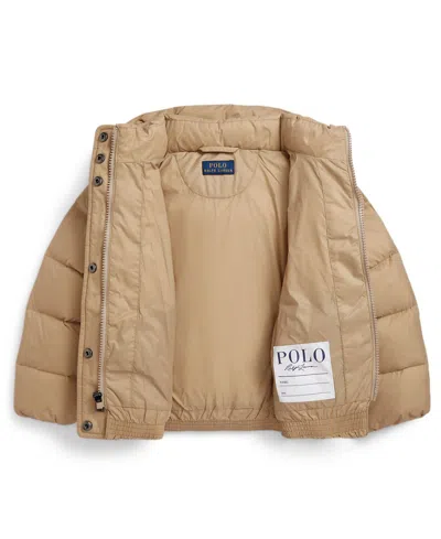 Polo Ralph Lauren Girls 2t-6x Hooded Long Sleeves Jacket In Neutral