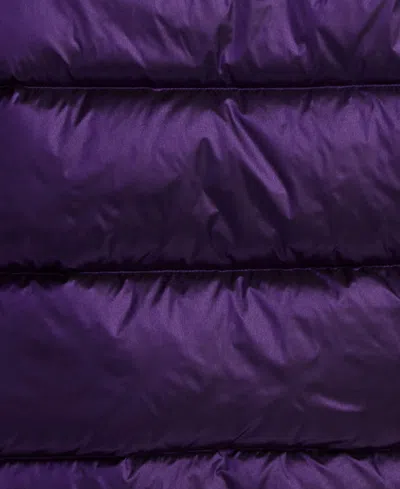 Polo Ralph Lauren Girls 7-16 Mock Neck Hooded Jacket In Purple