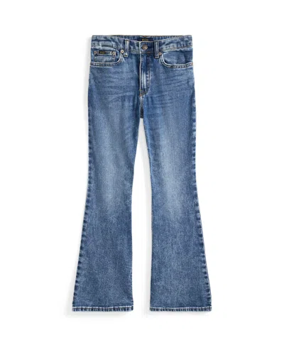 Polo Ralph Lauren Girls 7-16 Stretch Flared Jeans In Blue