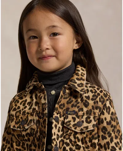 Polo Ralph Lauren Ralph Lauren Leopard-print Denim Trucker Jacket In Animal Print