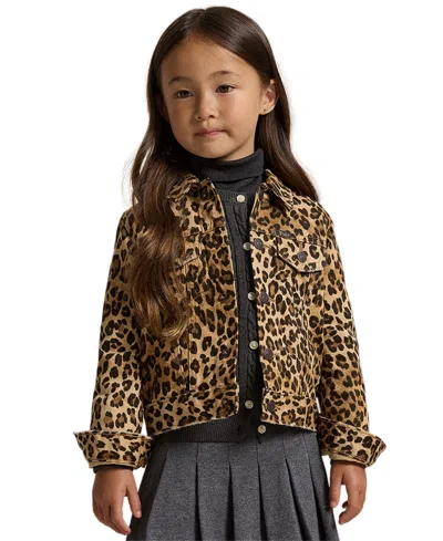 Polo Ralph Lauren Ralph Lauren Leopard-print Denim Trucker Jacket In Animal Print