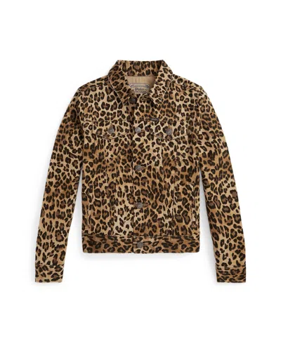 Polo Ralph Lauren Ralph Lauren Leopard-print Denim Trucker Jacket In Animal Print