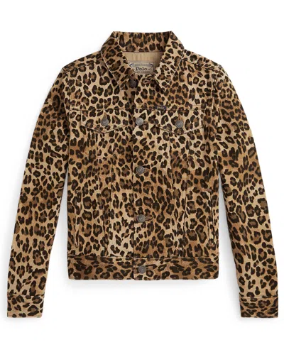 Polo Ralph Lauren Ralph Lauren Leopard-print Denim Trucker Jacket In Animal Print