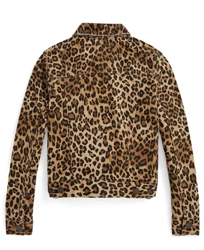 Polo Ralph Lauren Ralph Lauren Leopard-print Denim Trucker Jacket In Animal Print