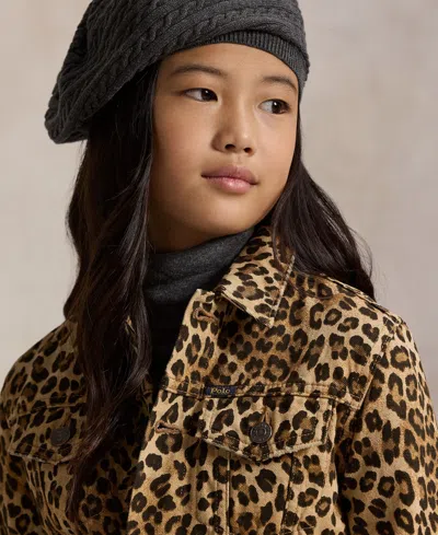 Polo Ralph Lauren Ralph Lauren Leopard-print Denim Trucker Jacket In Animal Print
