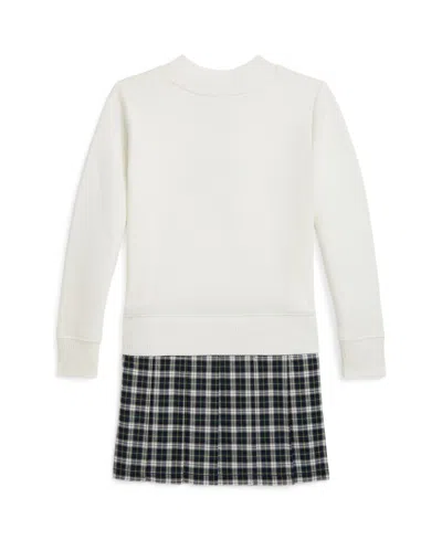 Polo Ralph Lauren Patch-appliqué Cotton-blend Dress In White