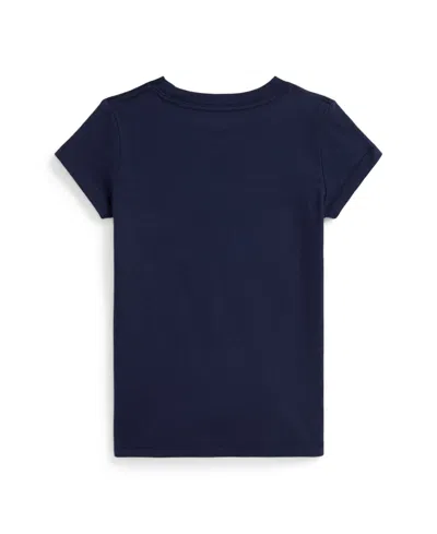 Polo Ralph Lauren Cotton T-shirt With Print In Blue