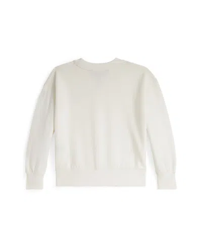 Polo Ralph Lauren Girls 2t-6x Logo Crest Crewneck Sweatshirt In White