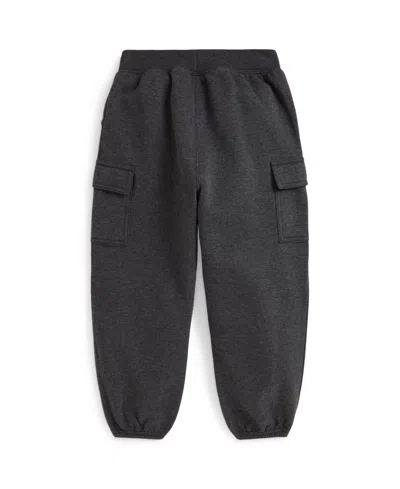 Polo Ralph Lauren Girls 2t-6x Fleece Cargo Jogger Pants In Black