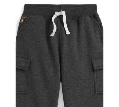 Polo Ralph Lauren Girls 2t-6x Fleece Cargo Jogger Pants In Black