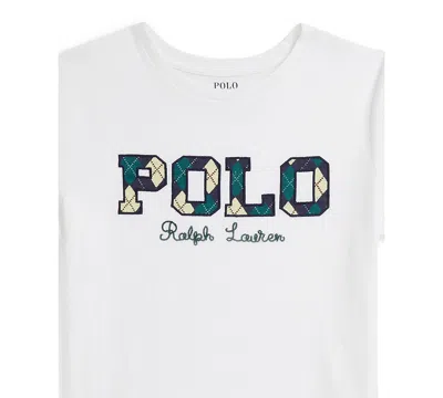 Polo Ralph Lauren Girls 7-16 Short Sleeve Logo T-shirt In White