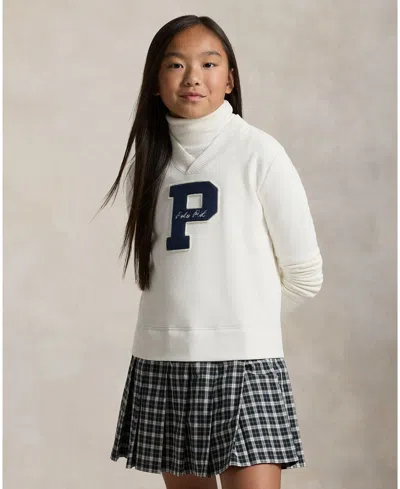 Polo Ralph Lauren Patch-appliqué Cotton-blend Dress In White