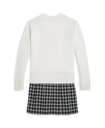 Polo Ralph Lauren Patch-appliqué Cotton-blend Dress In White