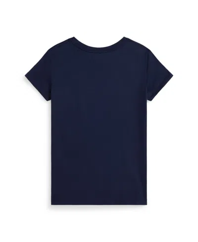 Polo Ralph Lauren Cotton T-shirt With Print In Blue