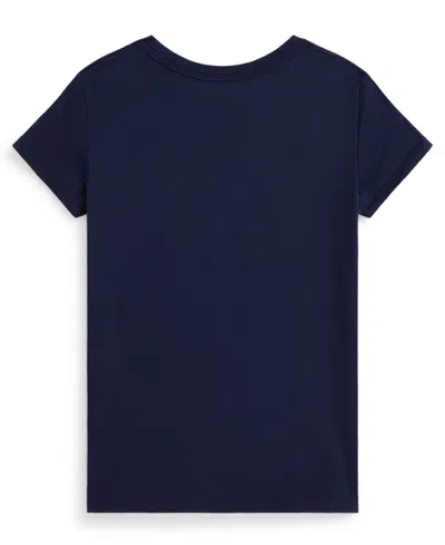 Polo Ralph Lauren Cotton T-shirt With Print In Blue