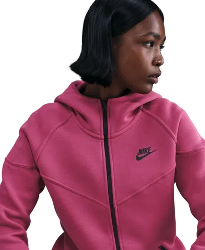 Nike Women's Sportswear Tech Fleece Windrunner Full-zip Hoodie In Pink
