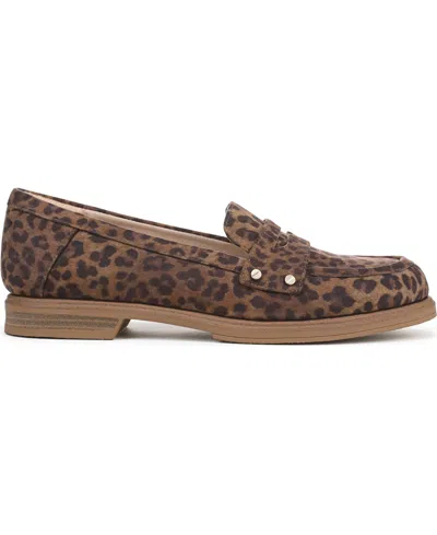 Dr. Scholl's Women's Hello Slip On Penny Loafers In Animal Print