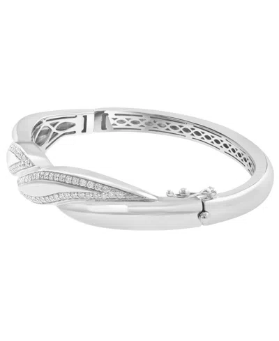 Effy Collection Diamond Bangle (1-1/6 Ct. T.w.) In Sterling Silver In Silver