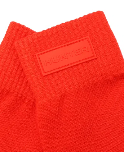 Hunter Women's Cable Cuffed Gloves In Orange