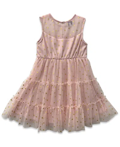 Blueberi Boulevard Girls 2t-6x Sleeveless Jacket Dress In Pink