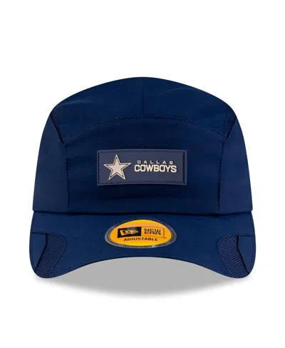 New Era Men's Navy Dallas Cowboys 2025 Sideline Runner Adjustable Hat In Blue