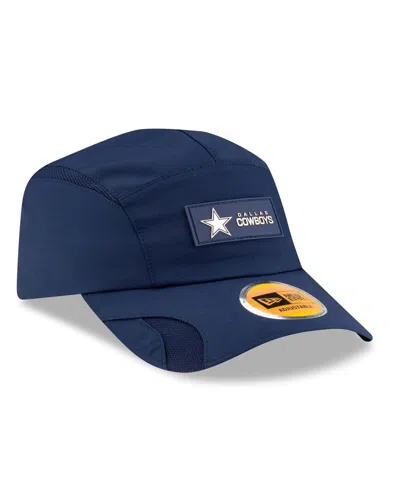 New Era Men's Navy Dallas Cowboys 2025 Sideline Runner Adjustable Hat In Blue